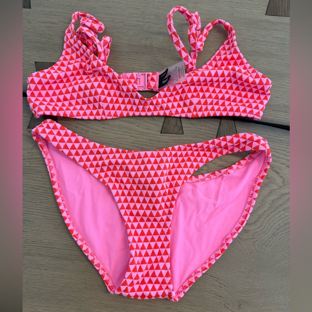 Triangl Swimwear Pink and Red bikini 👙